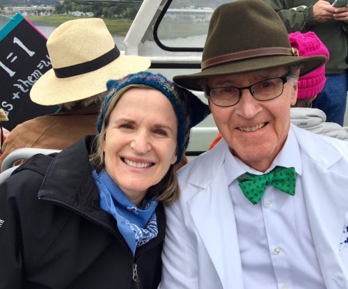 With Dick Brown at the Science March in San Francisco