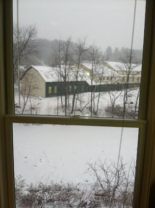 View from my window at Vermont Studio Center 2014